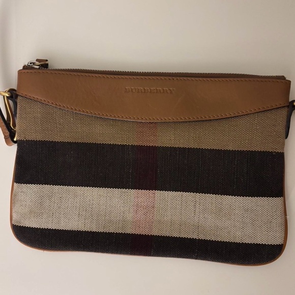 Burberry Peyton Tan and Brown Crossbody Bag - Picture 2 of 4